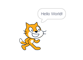 Hello World! in Scratch